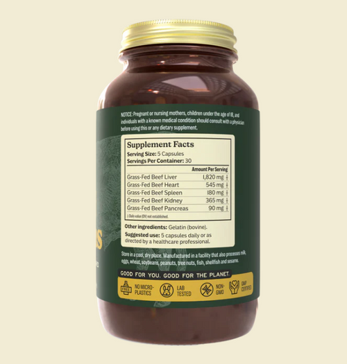 MK Supplements Beef Organs